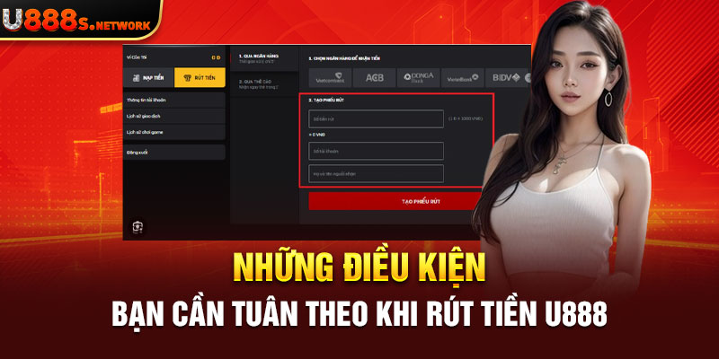 Những điều kiện bạn cần tuân theo khi rút tiền U888